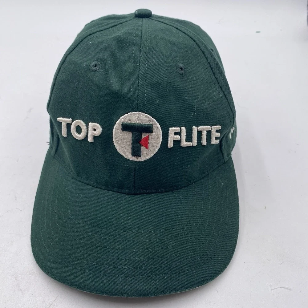 Top Flight Golf TourHat Green Strapback Adjustable Cleaned VGC